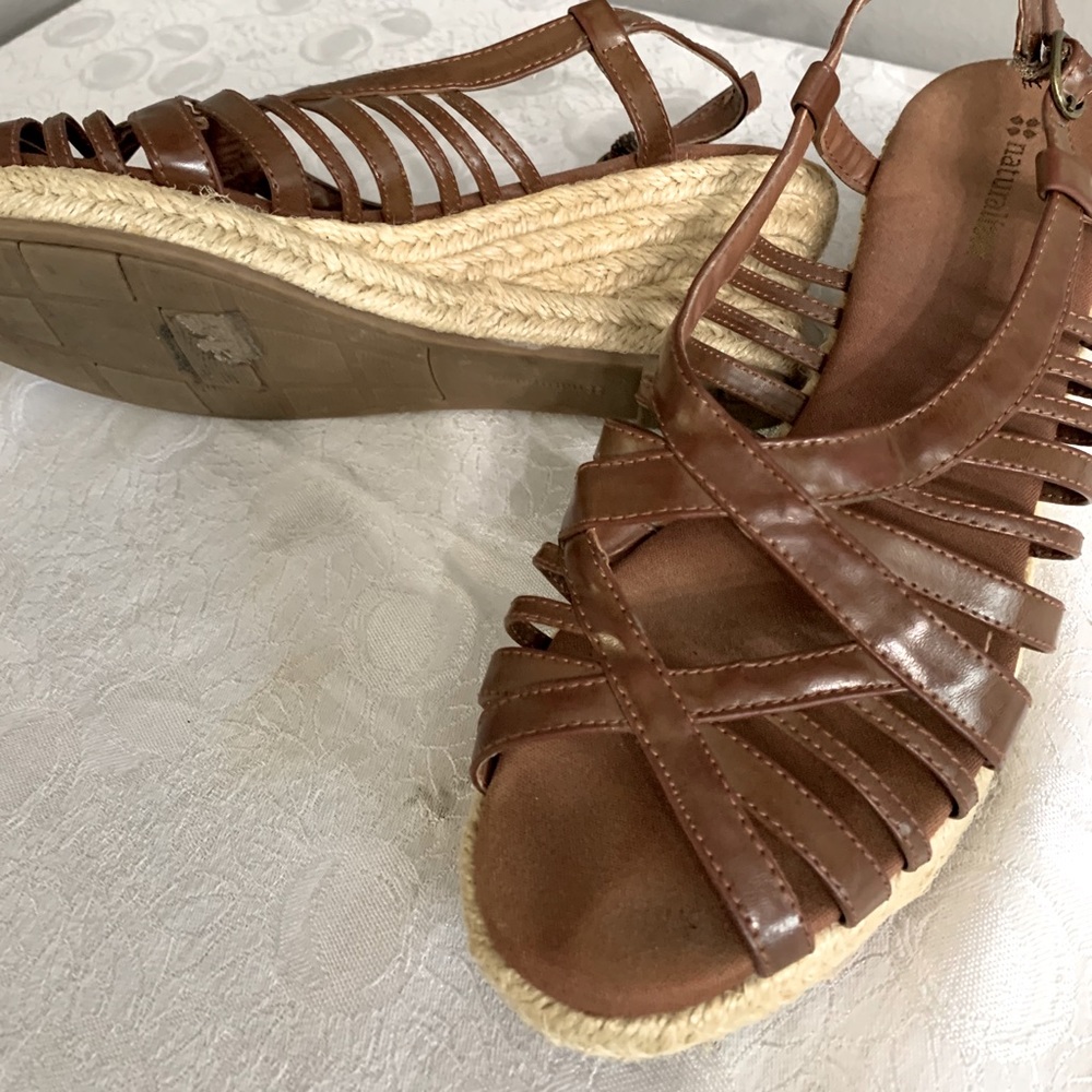 Naturalizer Brown Sandal Wedges